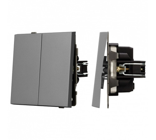 Выключатель проходной двухклавишный без рамки Arlight SWT 054068