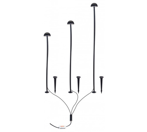 Наземный низкий светильник Arte Lamp MOTUS A1081PA-3BK