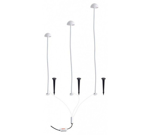 Наземный низкий светильник Arte Lamp MOTUS A1081PA-3WH