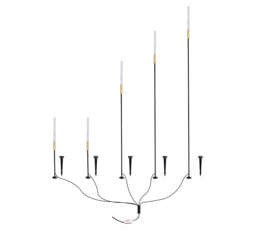 Наземный низкий светильник Arte Lamp MUSTER A1083PA-5BK