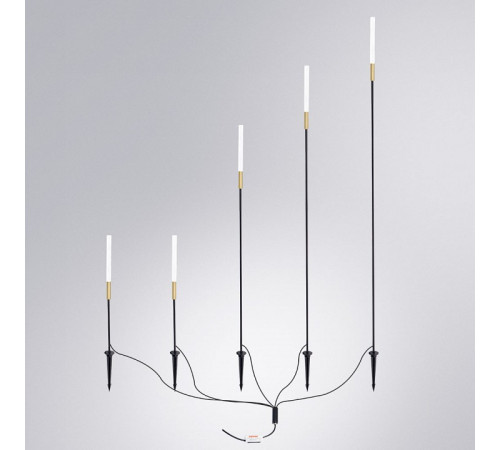 Наземный низкий светильник Arte Lamp MUSTER A1083PA-5BK