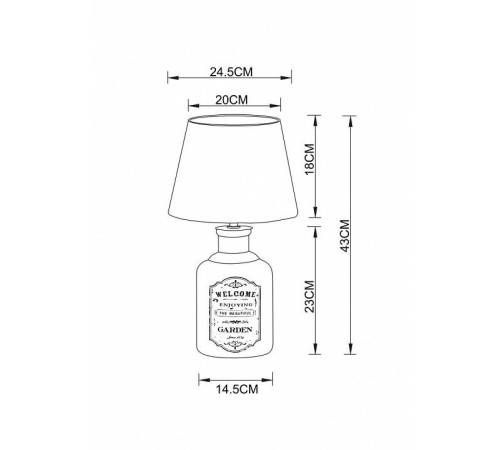 Настольная лампа декоративная Arte Lamp Isola A4272LT-1GY