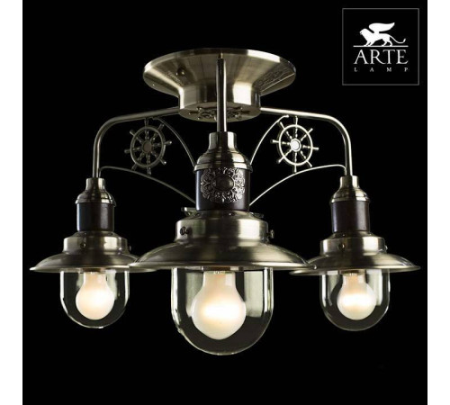 Потолочная люстра Arte Lamp Sailor 3 лампы A4524PL-3AB