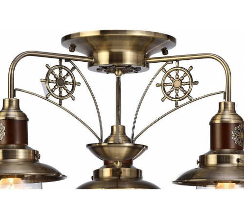 Потолочная люстра Arte Lamp Sailor 3 лампы A4524PL-3AB