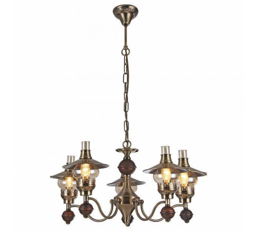 Подвесная люстра Arte Lamp Trattoria 5 ламп A5664LM-5AB