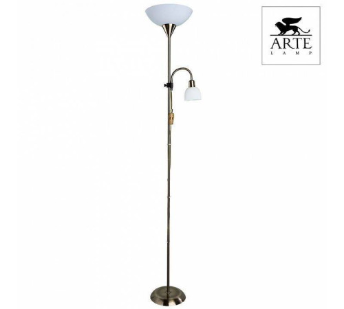 Торшер с подсветкой Arte Lamp Duetto A9569PN-2AB