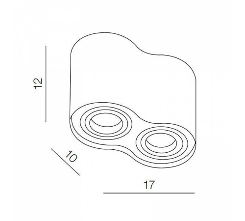 Накладной светильник Azzardo Bross 2 AZ0859