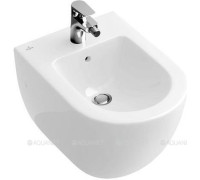 Биде подвесное Villeroy & Boch Subway 2.0 CeramicPlus 375x565 мм 540000R1