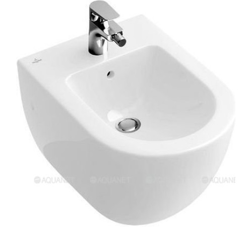 Биде подвесное Villeroy & Boch Subway 2.0 CeramicPlus 375x565 мм 540000R1
