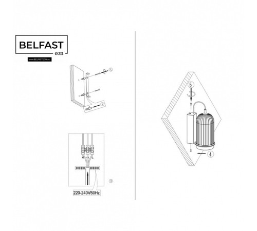 Бра Belfast PINERIDGE WFS-380-B1 BR