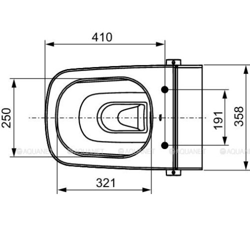 Унитаз-биде с гигиеническим душем TECE TECEone белый 9700200