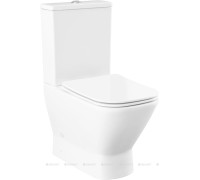 Чаша напольного унитаза Aquanet Fine-C Rimless с сиденьем Soft Close Slimseat FINE-C