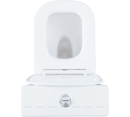 Чаша напольного унитаза Aquanet Fine-C Rimless с сиденьем Soft Close Slimseat FINE-C