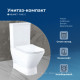 Чаша напольного унитаза Aquanet Fine-C Rimless с сиденьем Soft Close Slimseat FINE-C