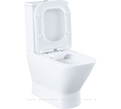 Чаша напольного унитаза Aquanet Fine-C Rimless с сиденьем Soft Close Slimseat FINE-C