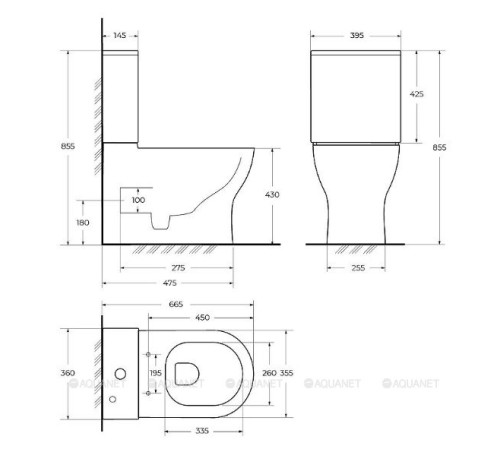 Чаша унитаза BelBagno SFERA-TOR с сиденьем смыв Tornado BB2141CP-TOR/SC