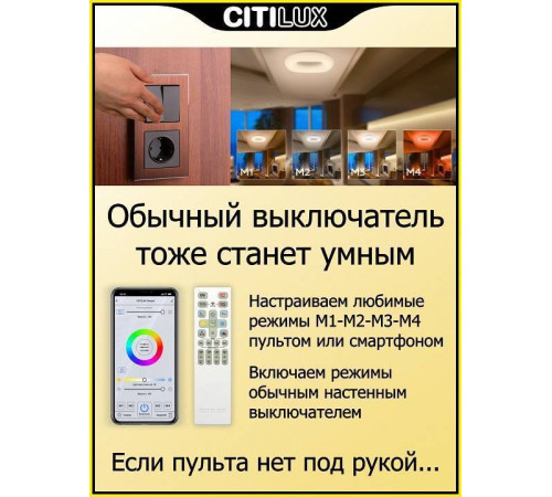 Накладной светильник Citilux Стратус Смарт CL732A520G