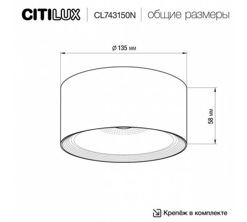 Накладной светильник Citilux Rover CL743150N