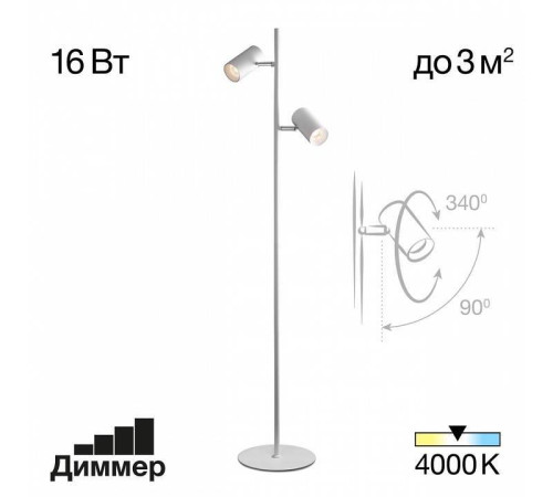 Торшер Citilux Twin CL809010N