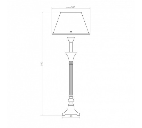 Настольная лампа декоративная Covali NL-50324