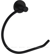 Держатель для полотенца Aquanet 4580MB настенный черный матовый 4580MB