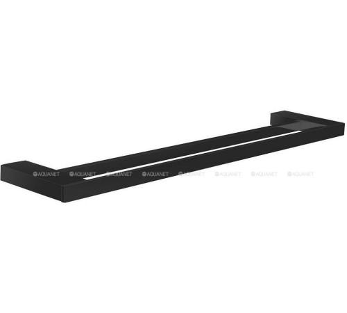 Держатель для полотенец Aquanet 5624DMB двухрядный 60 см черный матовый 5624DMB