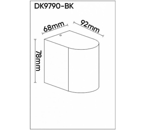 Накладной светильник Denkirs Narvik DK9790-BK