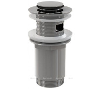 Водослив для умывальника AlcaPlast A391 Click-Clack 5/4 цельнометаллический A391