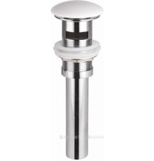 Донный клапан Ceramica Nova с переливом белый CN2000x