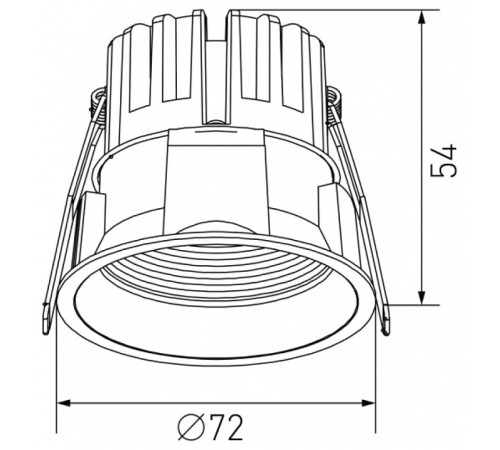 Встраиваемый светильник DesignLed DL-RE DL-RE1202-WH-NW