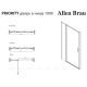 Душевая дверь Allen Brau Priority 1000 мм стекло Optiwhite 8 мм хром 3.31028.00