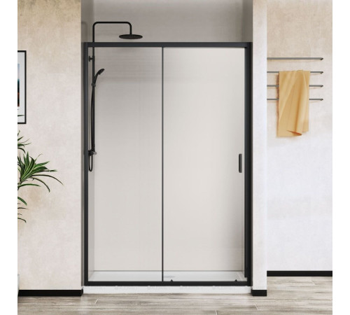 Душевая дверь Vincea City 1200 мм черный стекло прозрачное VDS-5CT120CLB