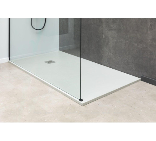 Душевая перегородка Allen Brau INFINITY 1 Walk-in 1000 мм прозр. черный браш 3.21015.BBA