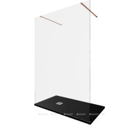 Душевая перегородка Allen Brau INFINITY 2 Walk-in 1400 мм прозр. медь браш 3.21053.60