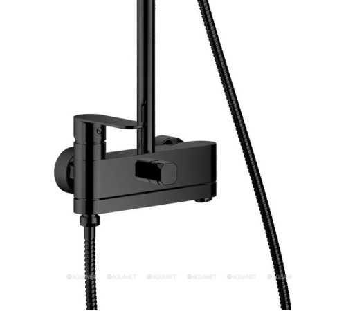 Душевая система Haiba HB24590-7 со смесителем и верхним душем черный HB24590-7