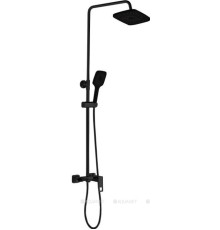 Душевая система Haiba HB24615-7 с изливом и тропическим душем черный HB24615-7