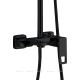 Душевая система Haiba HB24615-7 с изливом и тропическим душем черный HB24615-7