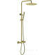 Душевая система Allen Brau Fantasy с термостатом и верхним душем 300 мм брашированное золото 5.11001-GB