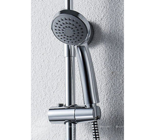 Душевая стойка со смесителем Bravat Opal с поворотным изливом F6125183CP-A-RUS