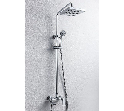 Душевая стойка со смесителем Bravat Opal с поворотным изливом F6125183CP-A-RUS