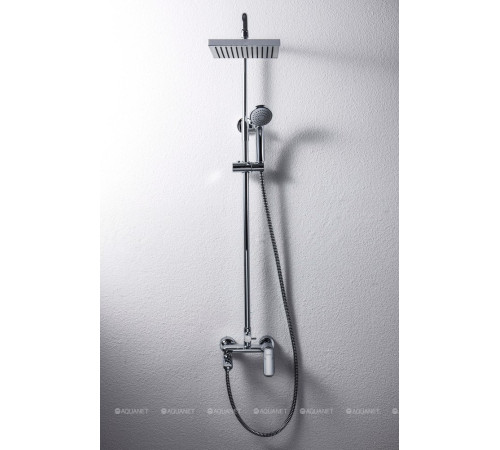 Душевая стойка со смесителем Bravat Opal с поворотным изливом F6125183CP-A-RUS