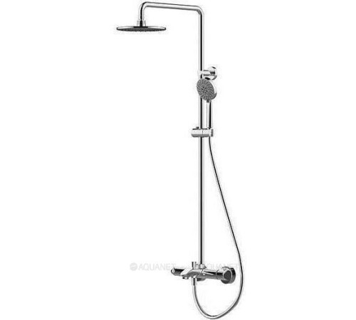 Душевая колонна с термостатом и изливом Bravat Waterfall F639114C-A2-RUS