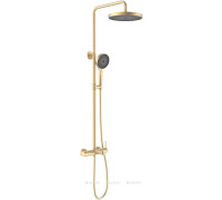 Душевая стойка Vincea Rim с изливом брашированное золото VSFS-2RM1BG