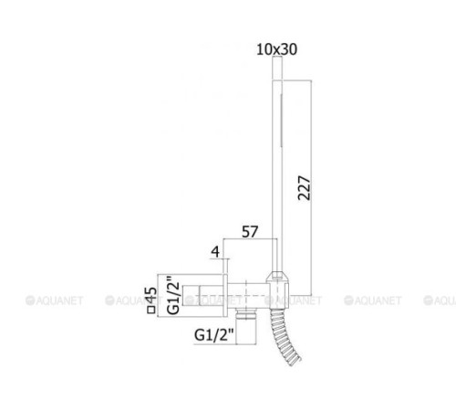 Душевой набор Paffoni Quadro лейка с держателем-шланговым подсоединением 1500 мм белый матовый ZDUP095BO