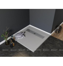 Душевой поддон Aquanet Delight NEW 900х900х30 мм серый камень без сифона 00258882