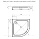 Поддон душевой Aquanet НХ515 четверть круга акриловый 90х90х15 см 00293844