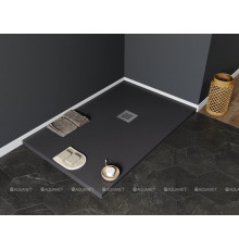 Поддон литьевой Aquanet Pleasure NEW 1400х800х30 мм черный камень 00258892