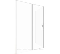 Душевое ограждение Allen Brau Priority 1400х900 мм 8 мм серебро браш 3.31035.BA/3.31044.BA