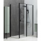 Душевое ограждение Allen Brau Priority 1600х1000 мм 8 мм черный браш 3.31039.BBA/3.31048.BBA