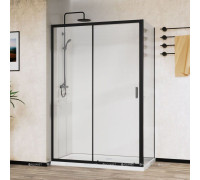 Душевой уголок Vincea City 1200x900 мм черный прозрачное стекло VSR-5CT9012CLB